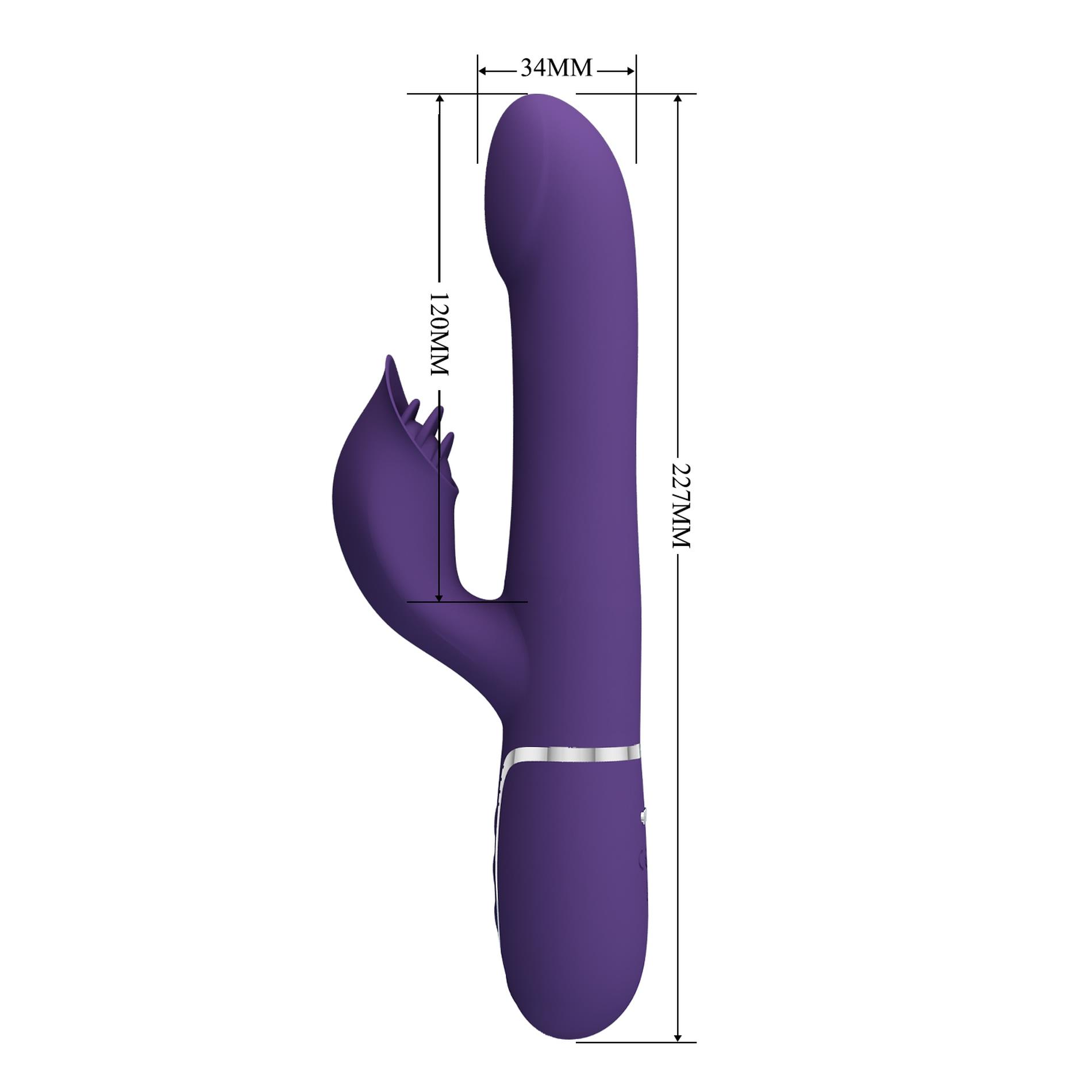 Pretty Love - Falin Dark Purple, 7 Vibration Functions 4 Rolling Functions