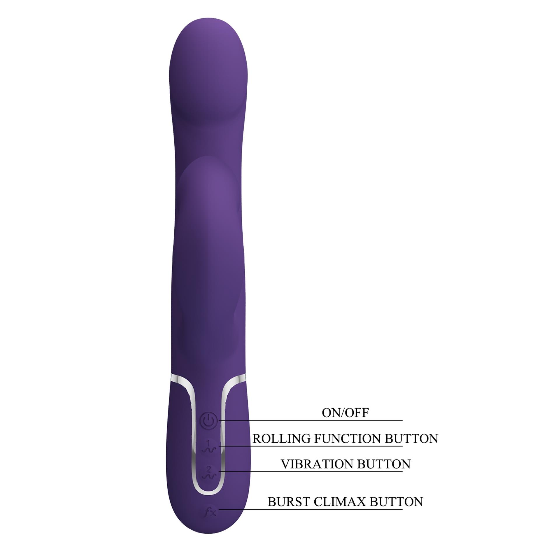 Pretty Love - Falin Dark Purple, 7 Vibration Functions 4 Rolling Functions