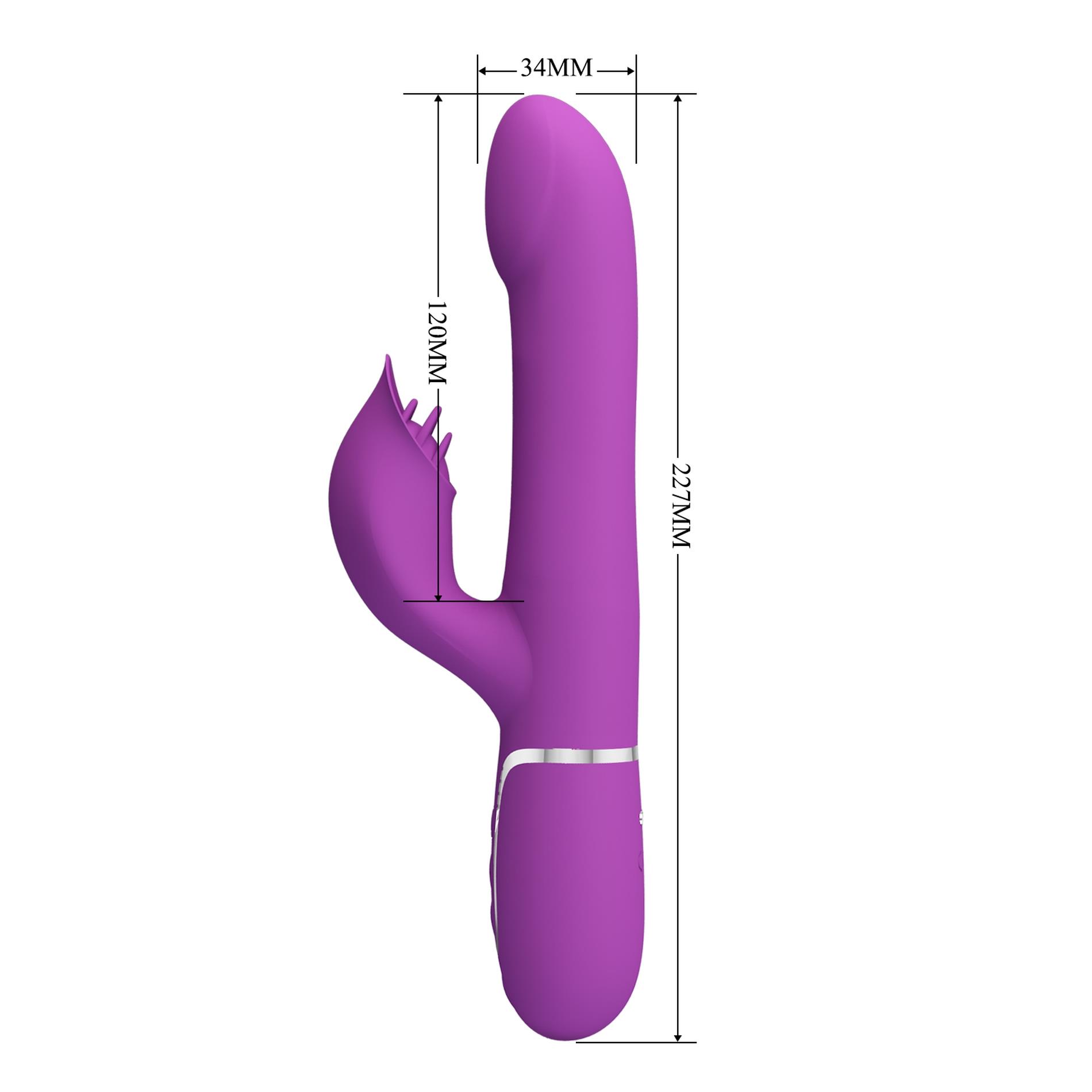 Pretty Love - Falin Purple, 7 Vibration Functions 4 Rolling Functions Memo