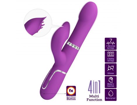 Wibrator króliczek Pretty Love Falin fioletowy 7 funkcji silikonowy - 2
