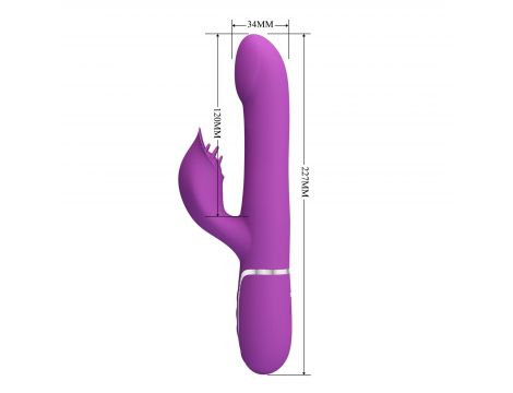 Wibrator króliczek Pretty Love Falin fioletowy 7 funkcji silikonowy - 9