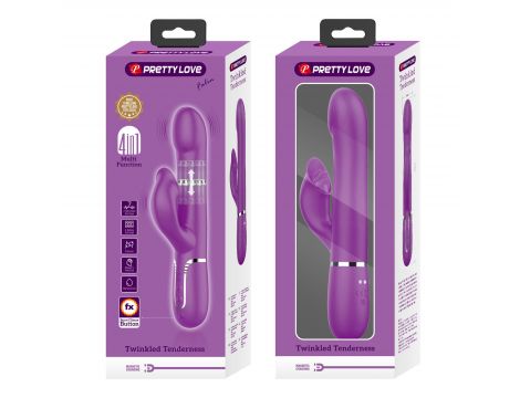 Wibrator króliczek Pretty Love Falin fioletowy 7 funkcji silikonowy - 12