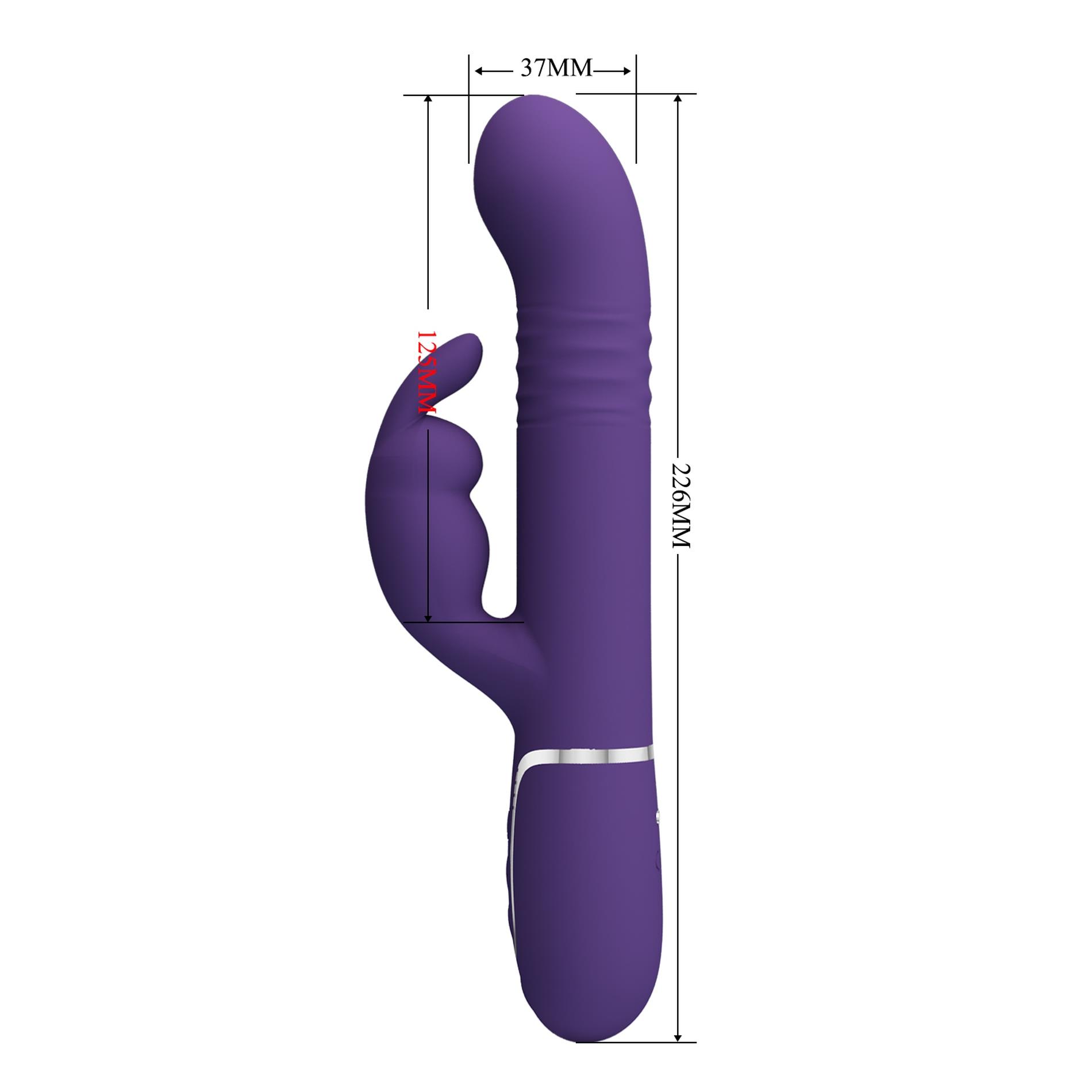 Pretty Love - Coale Dark Purple, 7 Vibration Functions 4 Rotation Function