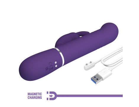 Wibrator króliczek Pretty Love Coale ciemnofioletowy 7 wibracji - 11