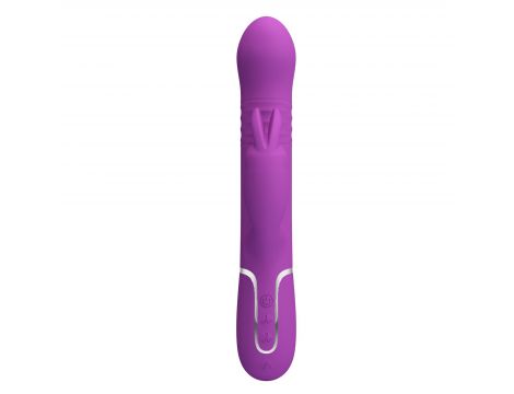 Wibrator króliczek Pretty Love Coale fioletowy 7 wibracji rotacja pchnięcia - 4
