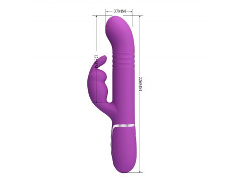 Wibrator króliczek Pretty Love Coale fioletowy 7 wibracji rotacja pchnięcia - 9
