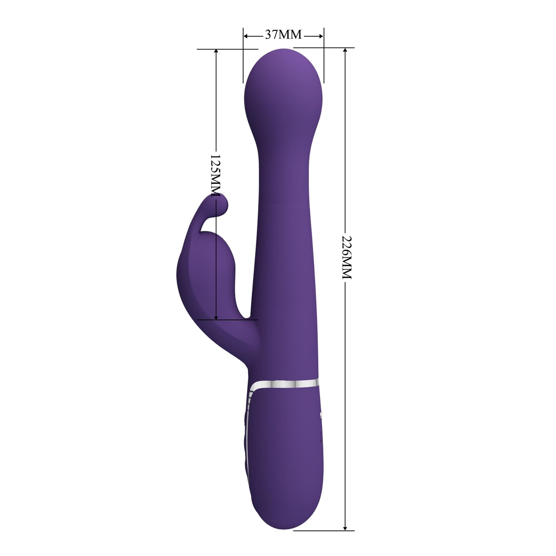 Pretty Love - Dejon Dark Purple, 7 Vibration Functions 4 Thrusting Setting