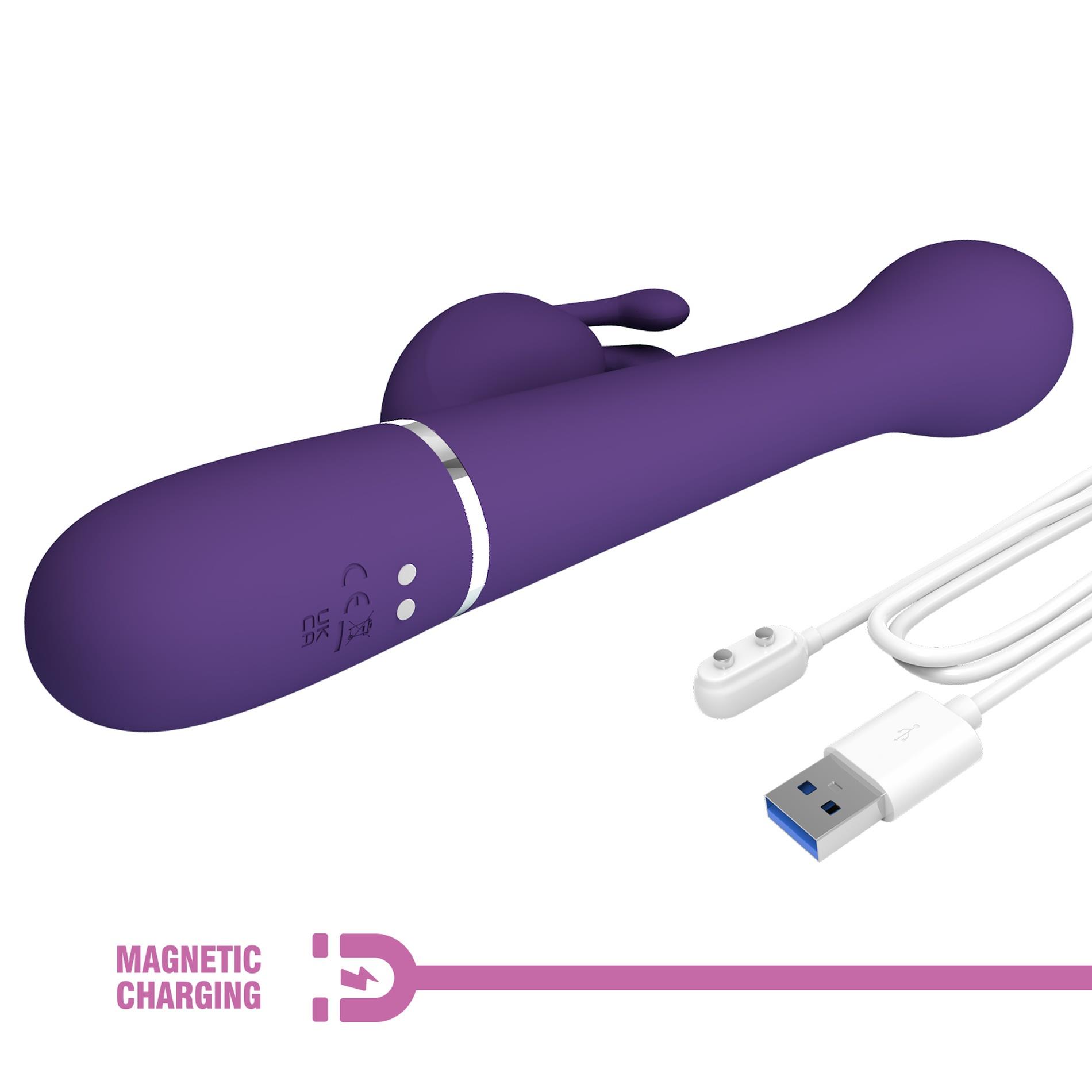 Pretty Love - Dejon Dark Purple, 7 Vibration Functions 4 Thrusting Setting