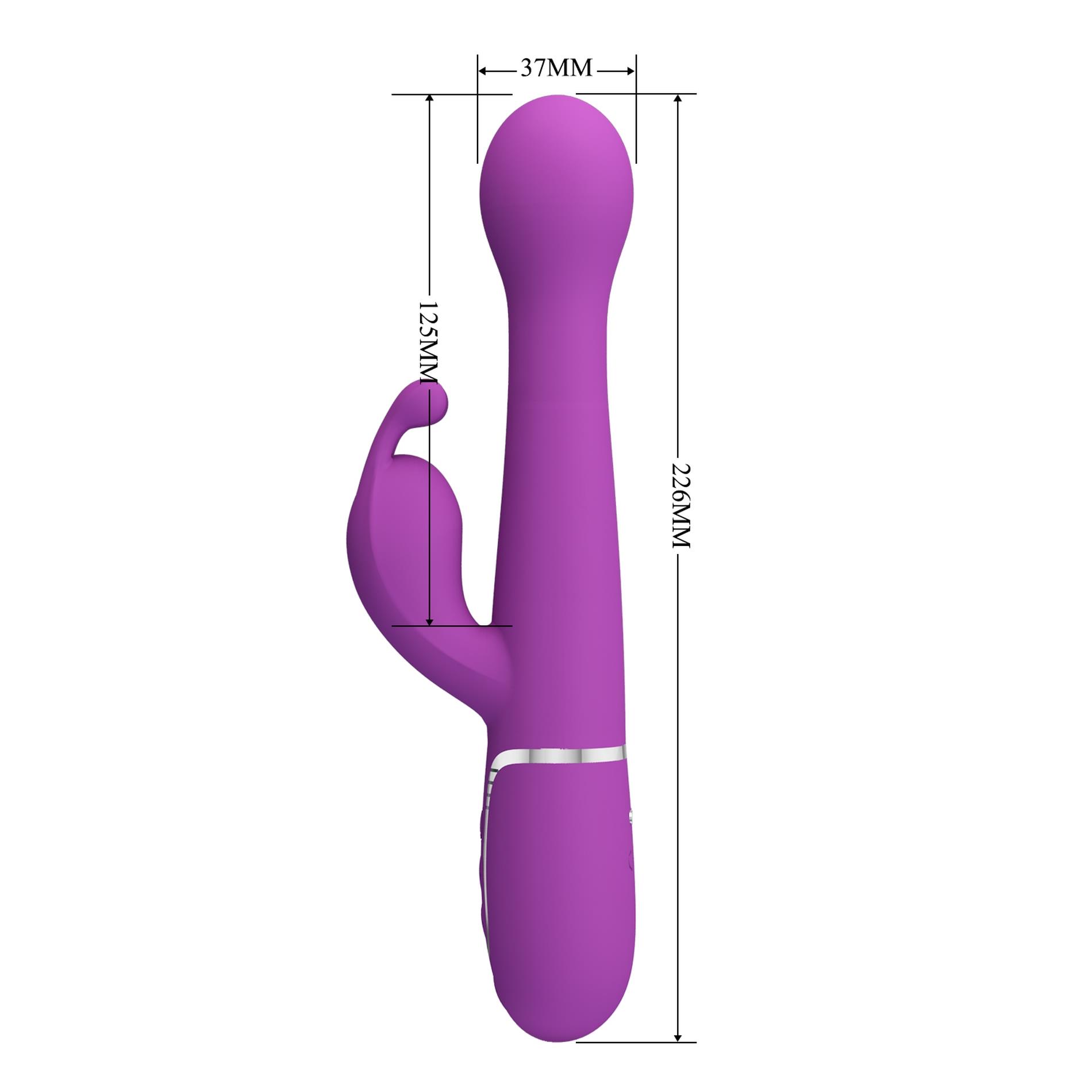 Pretty Love - Dejon Purple, 7 Vibration Functions 4 Thrusting Settings 4 R