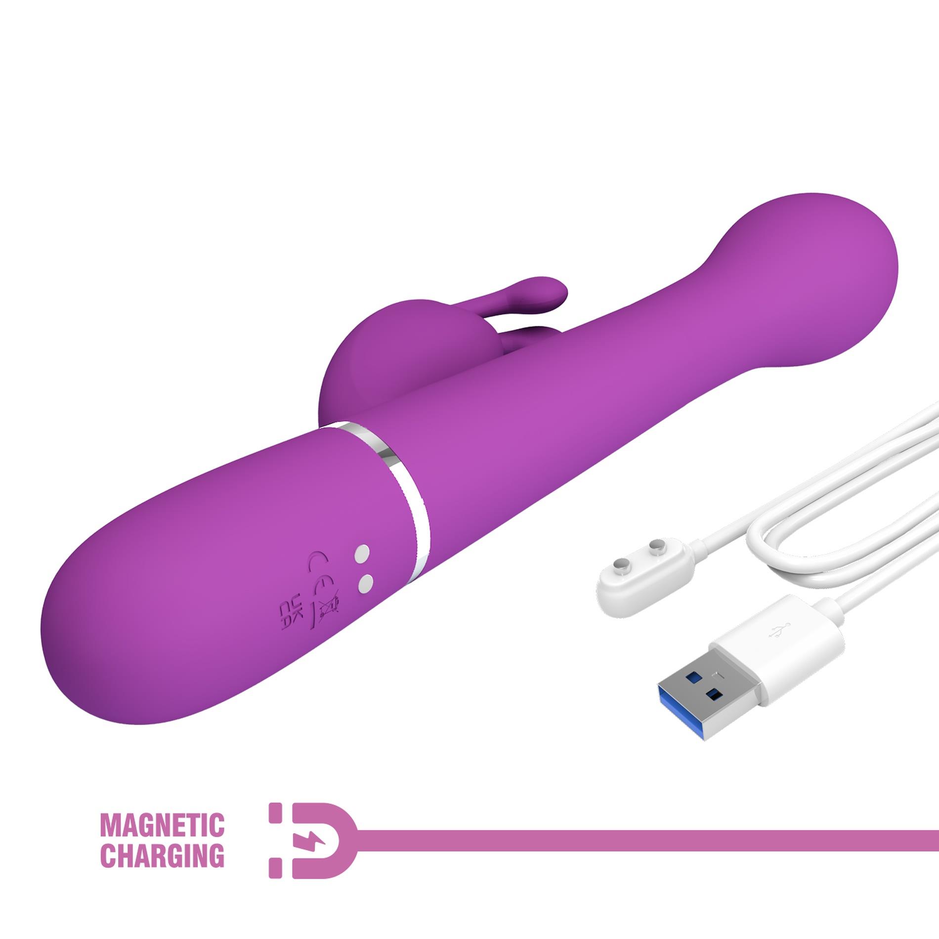 Pretty Love - Dejon Purple, 7 Vibration Functions 4 Thrusting Settings 4 R