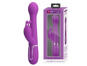 Wibrator króliczek pchający rotacyjny Pretty Love Dejon fioletowy 7 wibracj