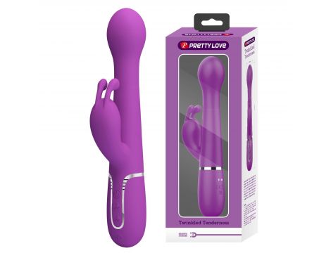 Wibrator króliczek pchający rotacyjny Pretty Love Dejon fioletowy 7 wibracj