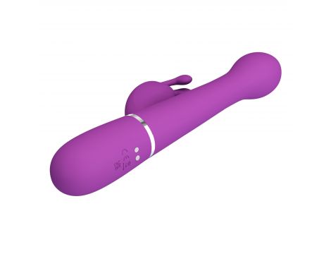 Wibrator króliczek pchający rotacyjny Pretty Love Dejon fioletowy 7 wibracj - 8