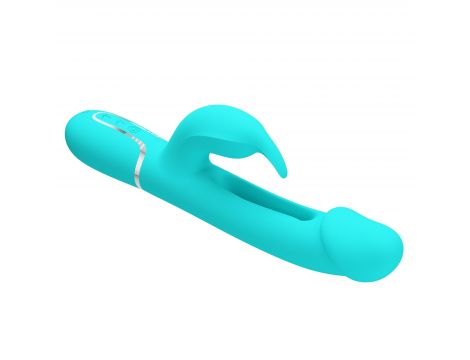 Wibrator króliczek Pretty Love Kampas zielony z ruchomym języczkiem - 5