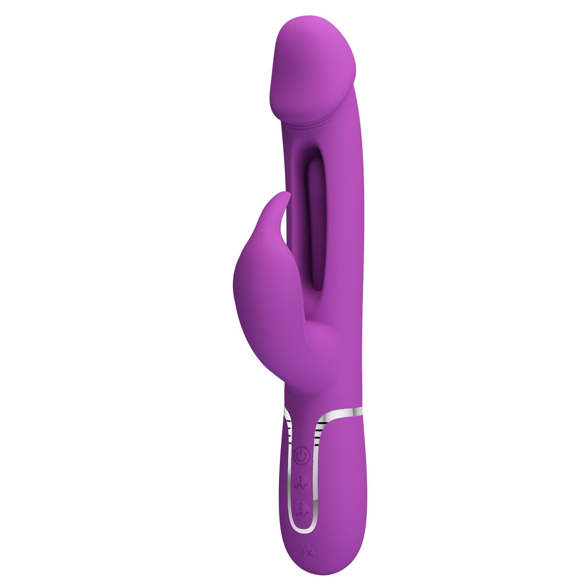 pretty love - kampas purple, 7 vibration functions 4 licking settings