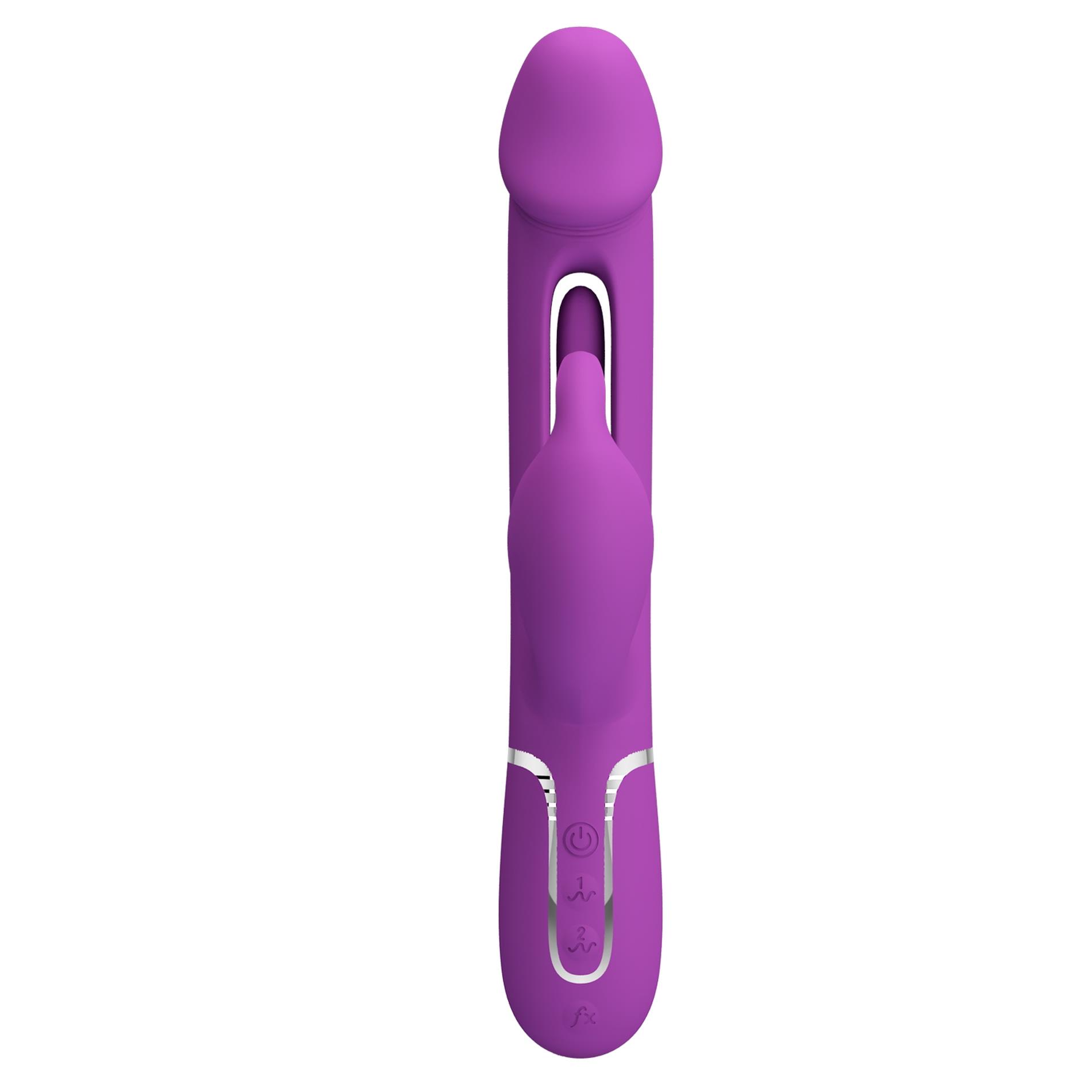 pretty love - kampas purple, 7 vibration functions 4 licking settings