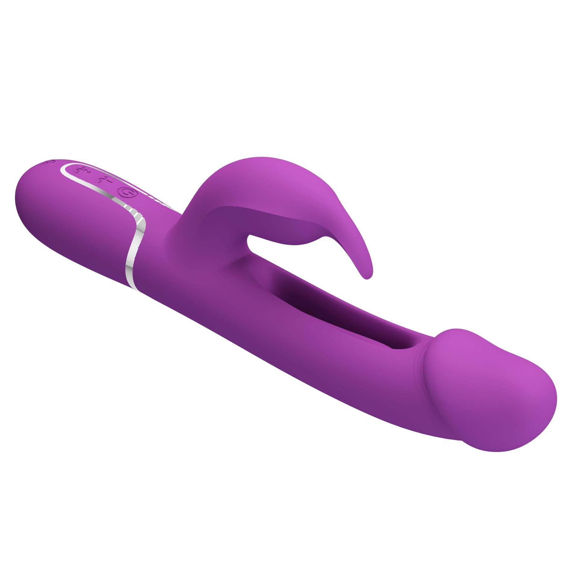 pretty love - kampas purple, 7 vibration functions 4 licking settings
