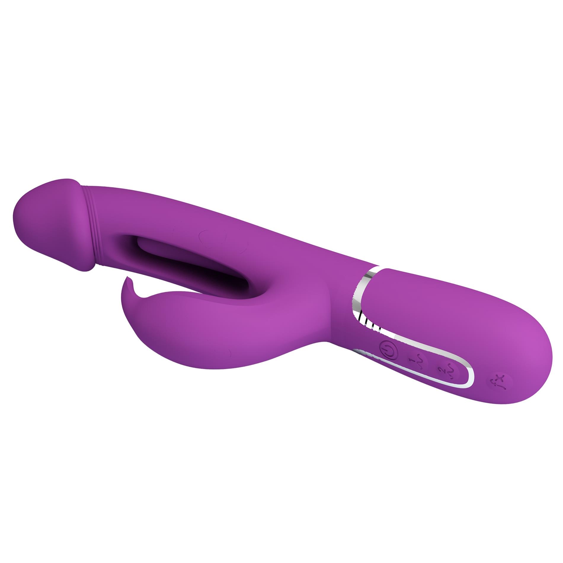pretty love - kampas purple, 7 vibration functions 4 licking settings