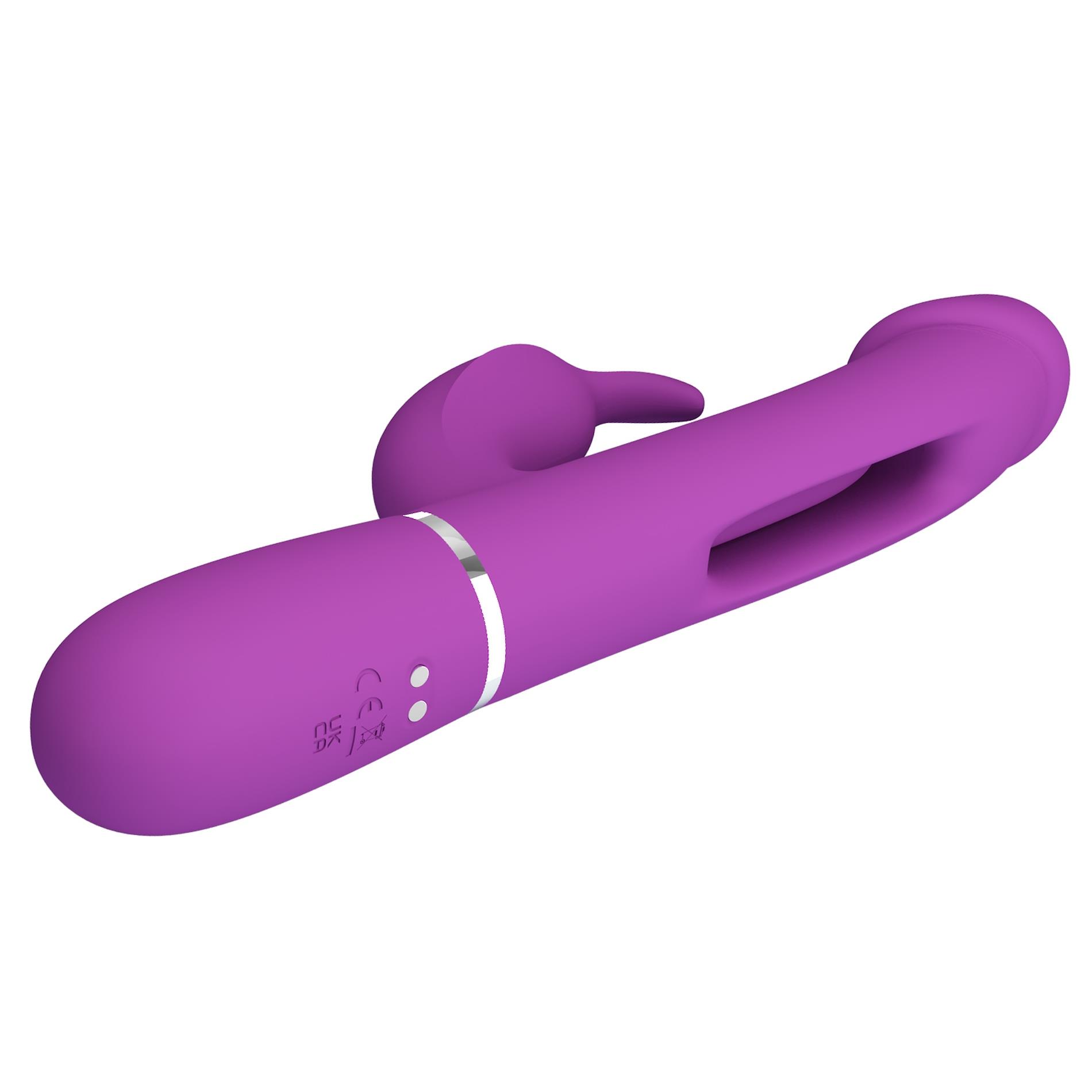 pretty love - kampas purple, 7 vibration functions 4 licking settings