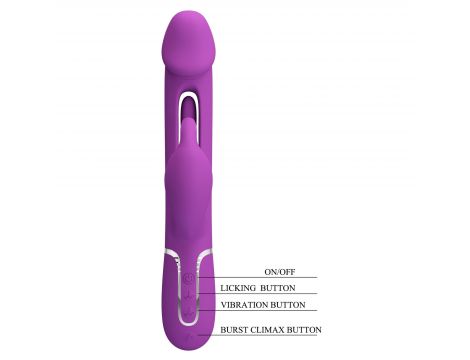 Wibrator króliczek Pretty Love Kampas fioletowy liżący - 10