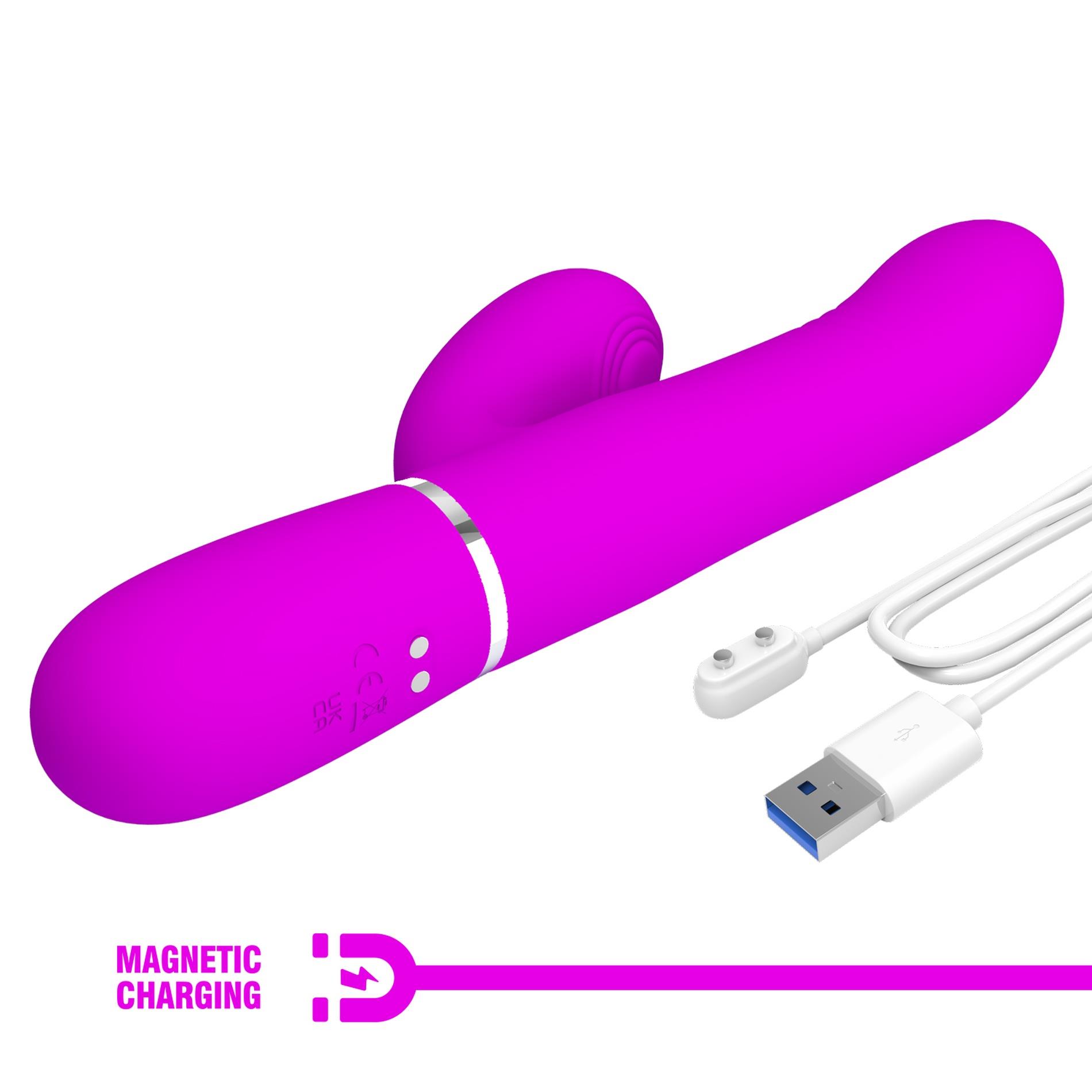 Pretty Love - Mariana Purple, 7 Vibration Functions 7 Thrusting Settings,