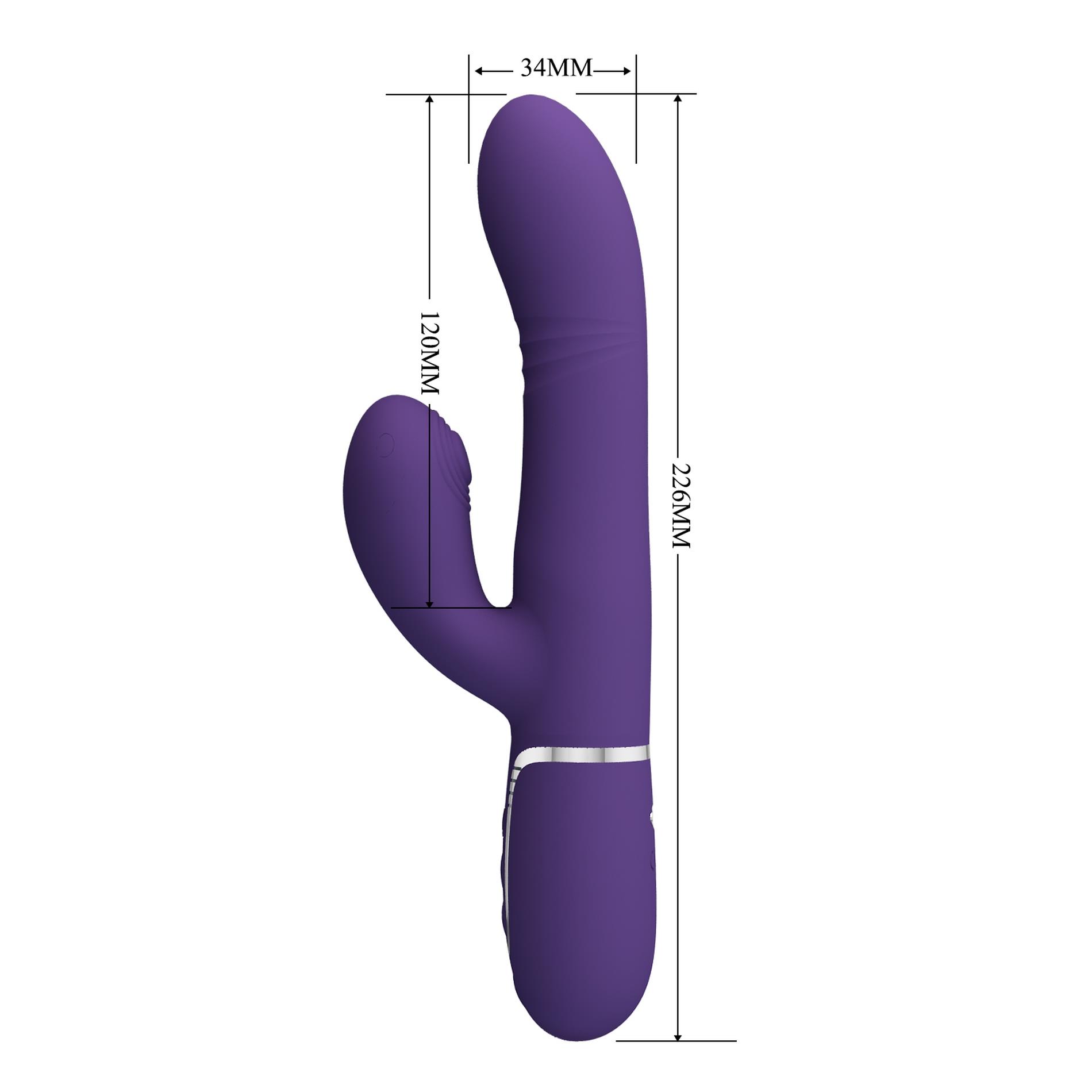 Pretty Love - Mariana Dark Purple, 7 Vibration Functions, 7 Thrusting Sett