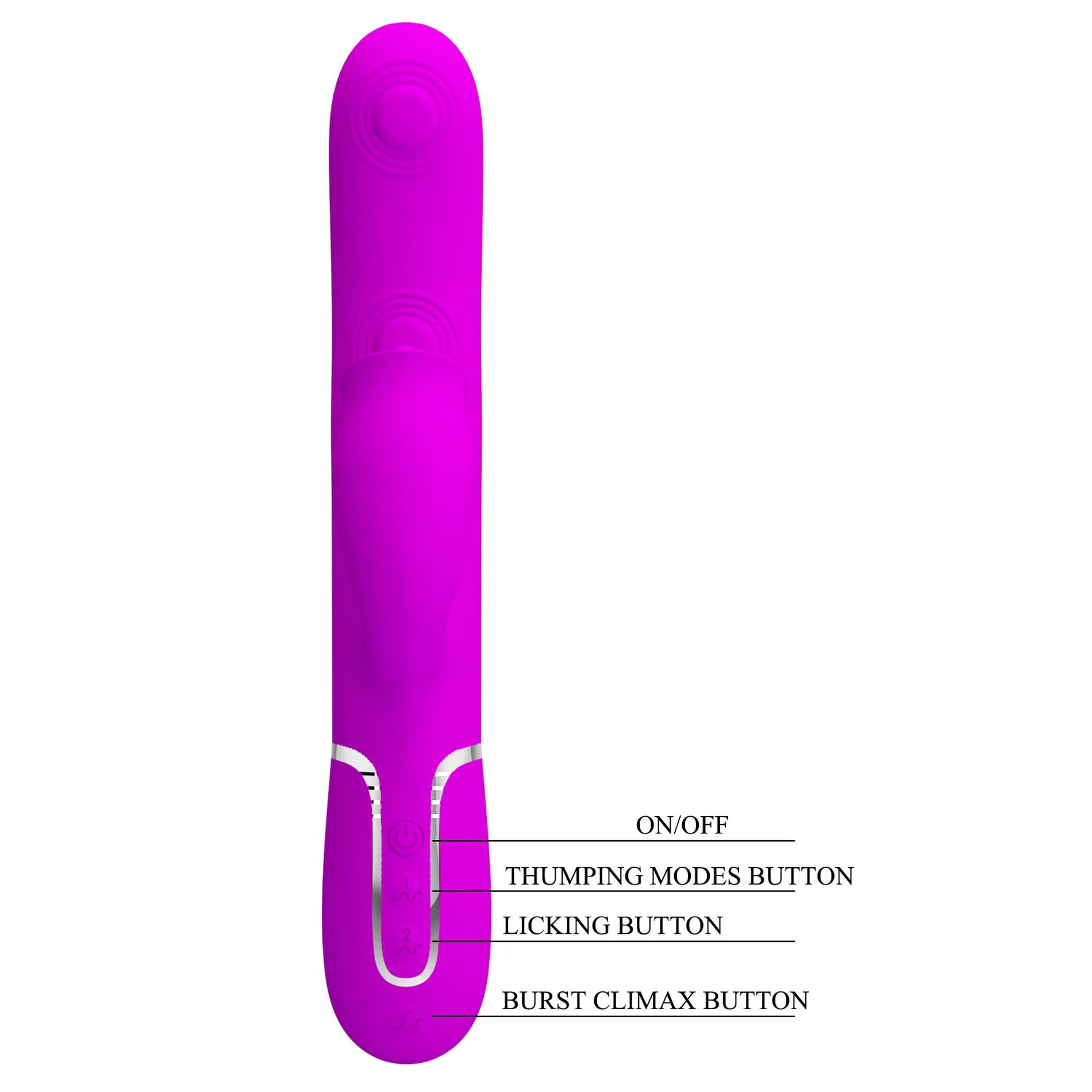 pretty love - gigi purple, 7 thumping functions 7 licking modes