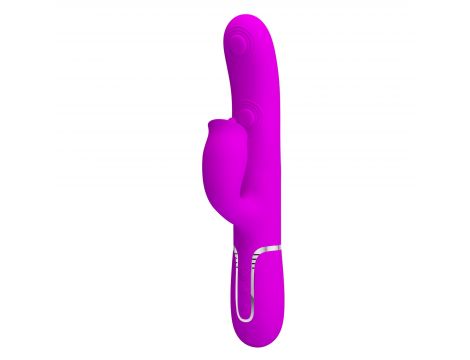 Wibrator króliczek Pretty Love Gigi fioletowy z lizaniem USB - 3