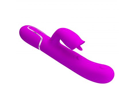 Wibrator króliczek Pretty Love Gigi fioletowy z lizaniem USB - 5