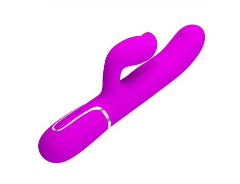 Wibrator króliczek Pretty Love Gigi fioletowy z lizaniem USB - 6