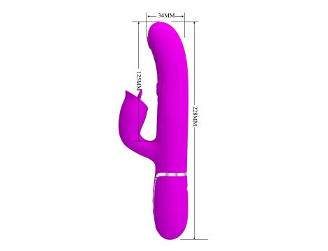 Wibrator króliczek Pretty Love Gigi fioletowy z lizaniem USB - 9