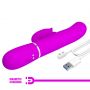 Wibrator króliczek Pretty Love Gigi fioletowy z lizaniem USB - 12