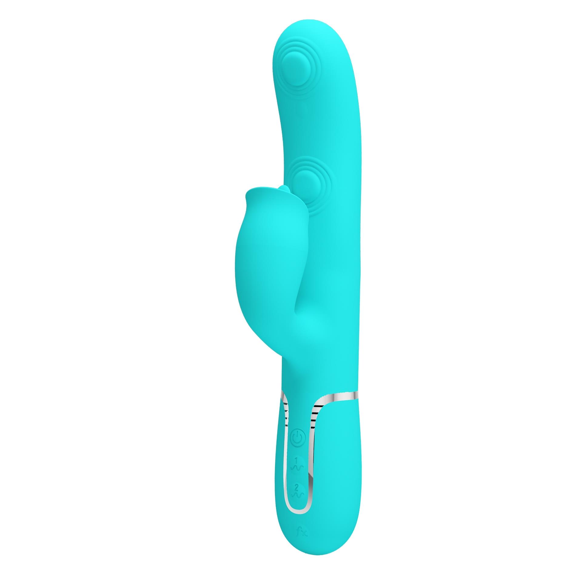 pretty love - gigi light blue, 7 thumping functions 7 licking modes
