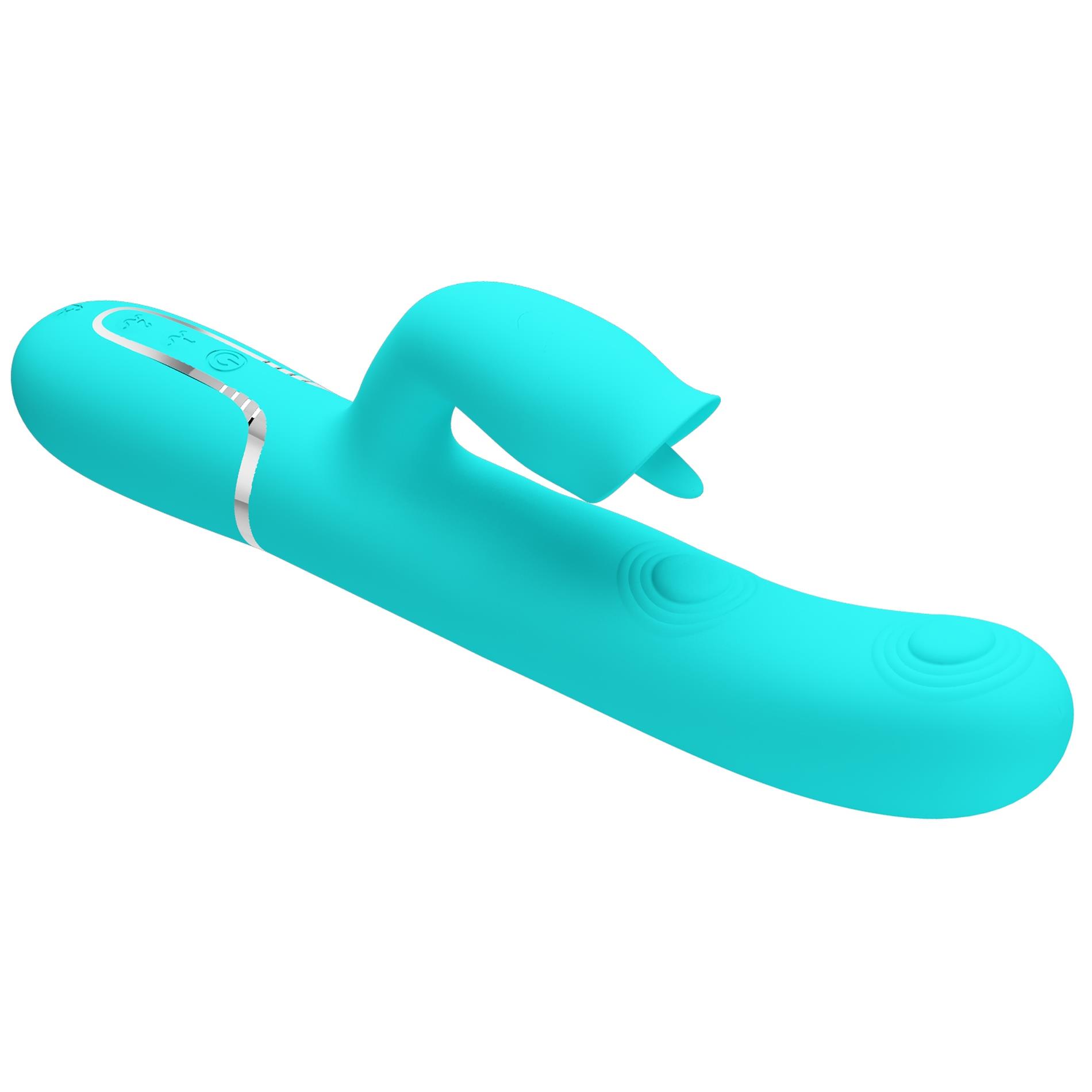 pretty love - gigi light blue, 7 thumping functions 7 licking modes