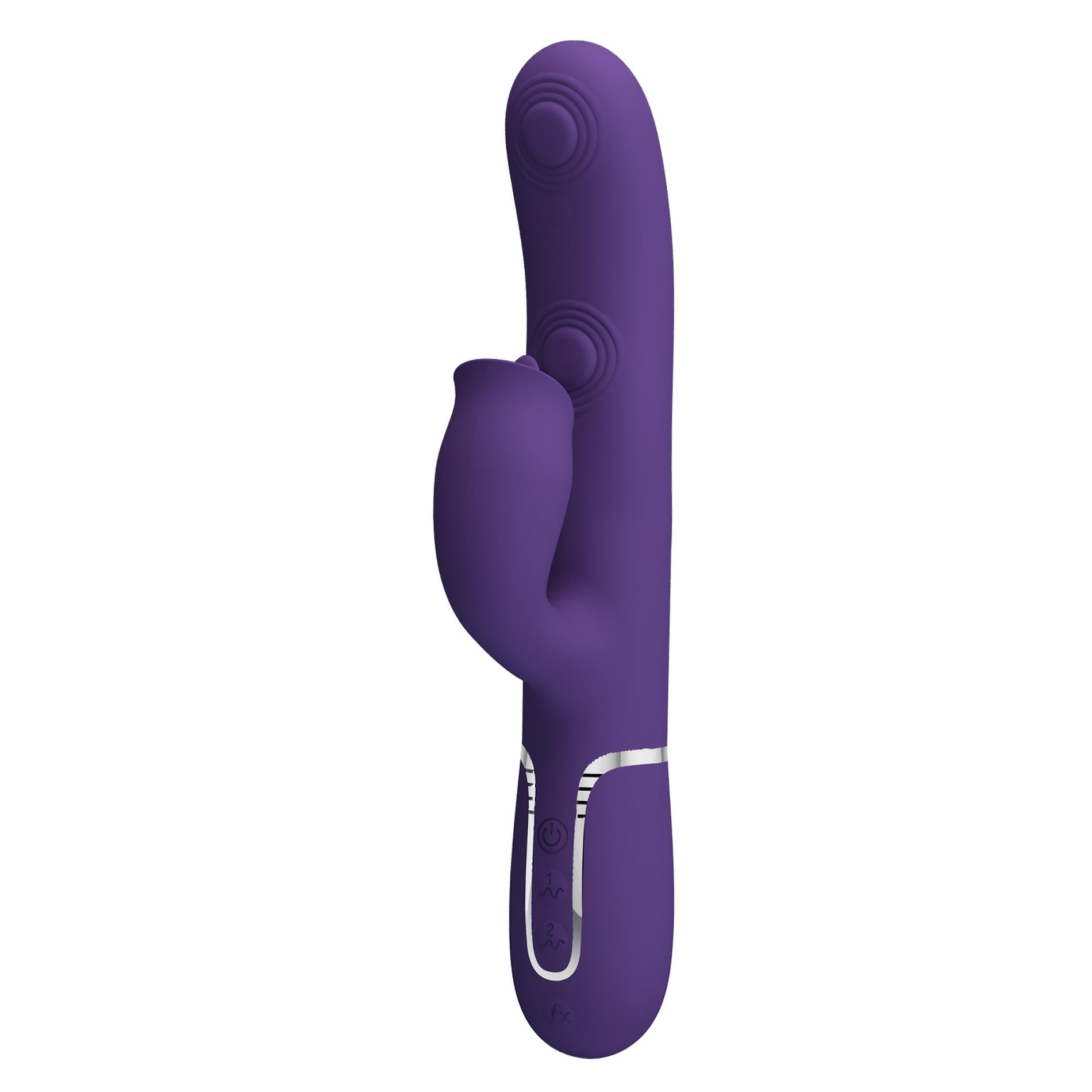 pretty love - gigi dark purple, 7 thumping functions 7 licking modes