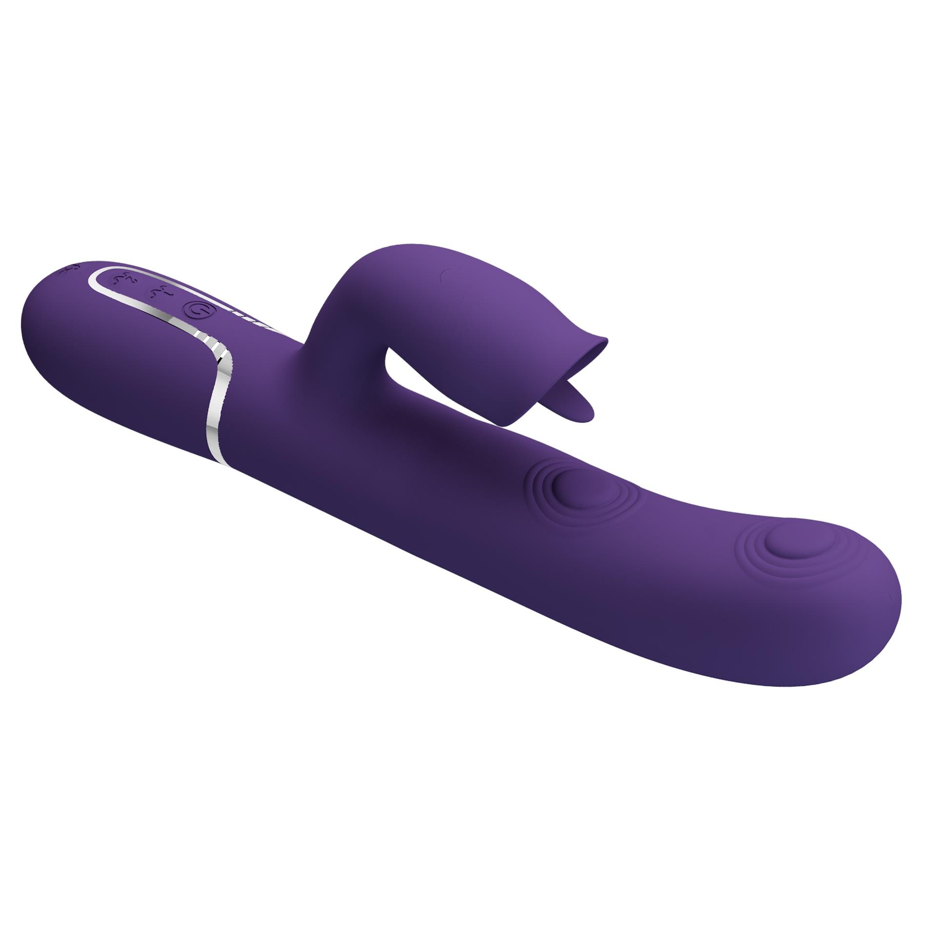 pretty love - gigi dark purple, 7 thumping functions 7 licking modes