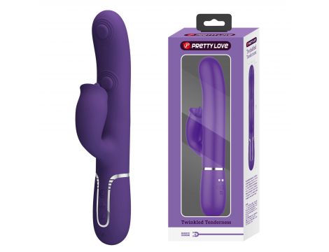 Wibrator króliczek Pretty Love Gigi fioletowy silikonowy USB