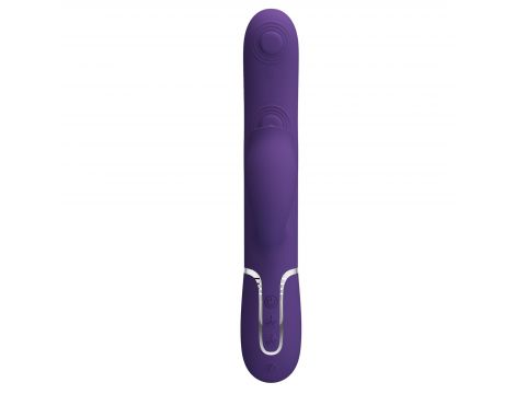 Wibrator króliczek Pretty Love Gigi fioletowy silikonowy USB - 4