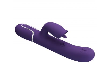 Wibrator króliczek Pretty Love Gigi fioletowy silikonowy USB - 5