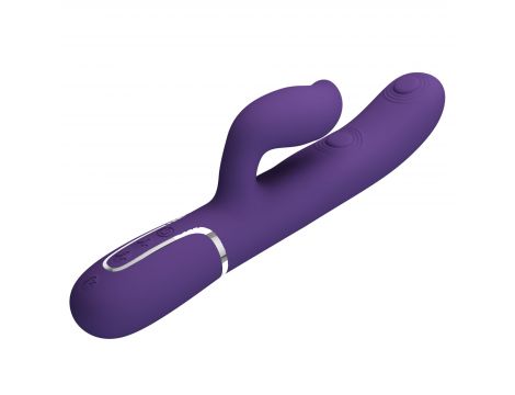 Wibrator króliczek Pretty Love Gigi fioletowy silikonowy USB - 6