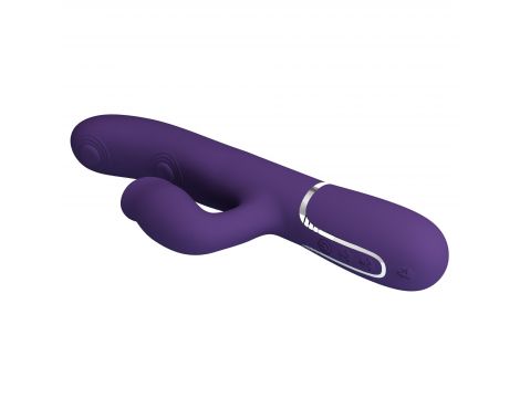 Wibrator króliczek Pretty Love Gigi fioletowy silikonowy USB - 7