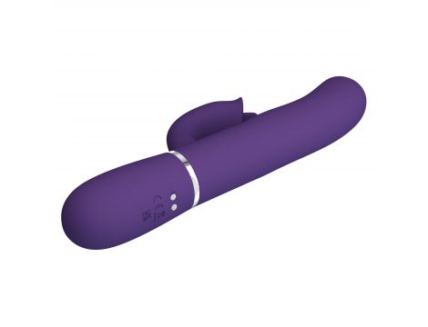 Wibrator króliczek Pretty Love Gigi fioletowy silikonowy USB - 8