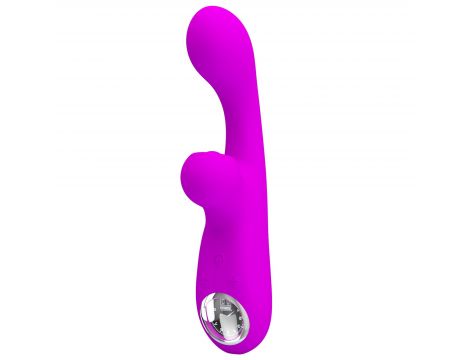 Wibrator króliczek Pretty Love Skylar fioletowy silikonowy USB - 2