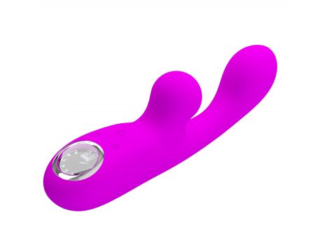 Wibrator króliczek Pretty Love Skylar fioletowy silikonowy USB - 5