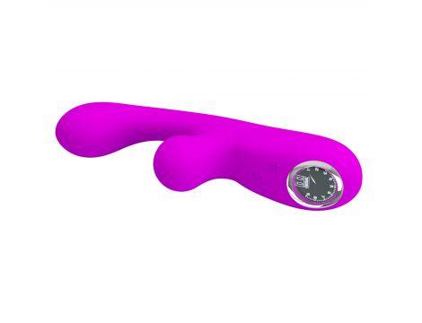 Wibrator króliczek Pretty Love Skylar fioletowy silikonowy USB - 7