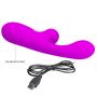 Wibrator króliczek Pretty Love Skylar fioletowy silikonowy USB - 10