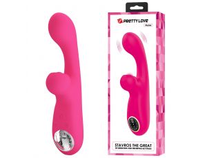 Wibrator króliczek Pretty Love Skylar silikonowy różowy USB