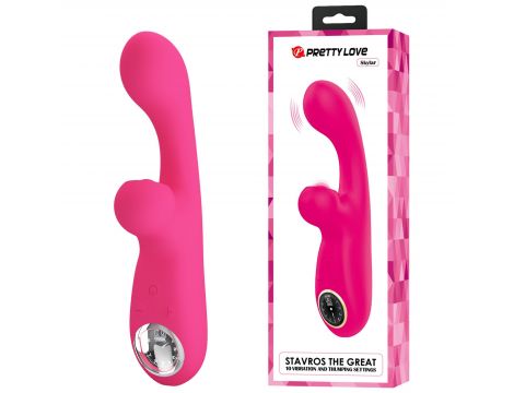 Wibrator króliczek Pretty Love Skylar silikonowy różowy USB