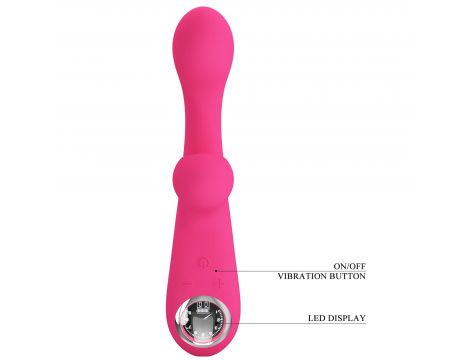 Wibrator króliczek Pretty Love Skylar silikonowy różowy USB - 8