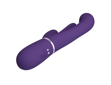 Wibrator króliczek Pretty Love Shonia ciemnofioletowy silikonowy 7 trybów - 6
